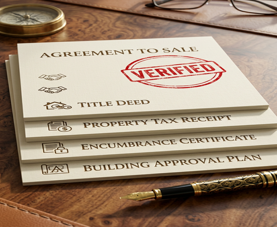Property title verification documents